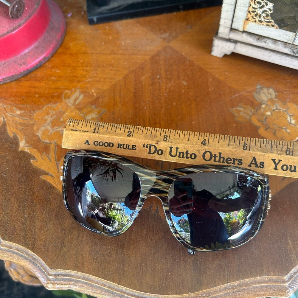 Brown Rhinestone Sunglasses - Picture 13 of 16